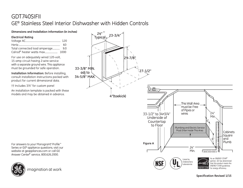 Imagen de la primera página del manual del dispositivo GDT740SIFII