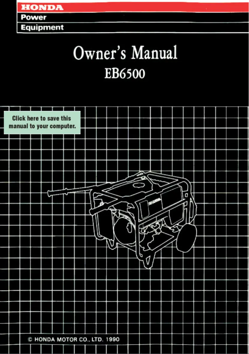 Página nº 1 - Manual de usuario Honda EB6500