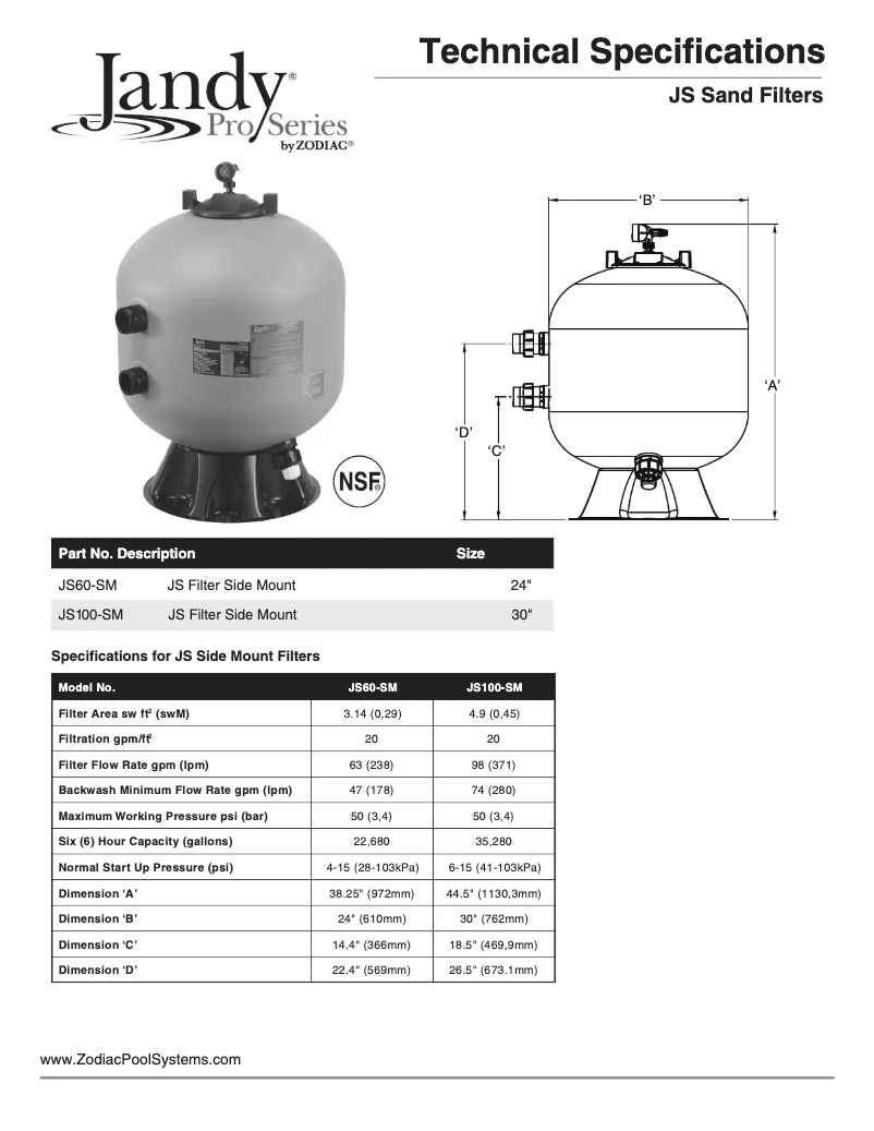 Imagen de la primera página del manual del dispositivo JS100-SM