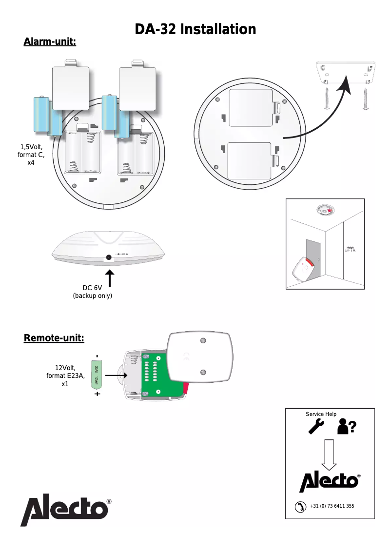 Imagen de la primera página del manual del dispositivo DA-32
