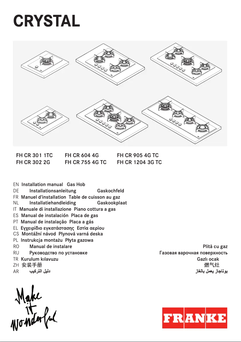 Página 1 del manual Manual de usuario Franke New Crystal FHCR 1204 3G TC