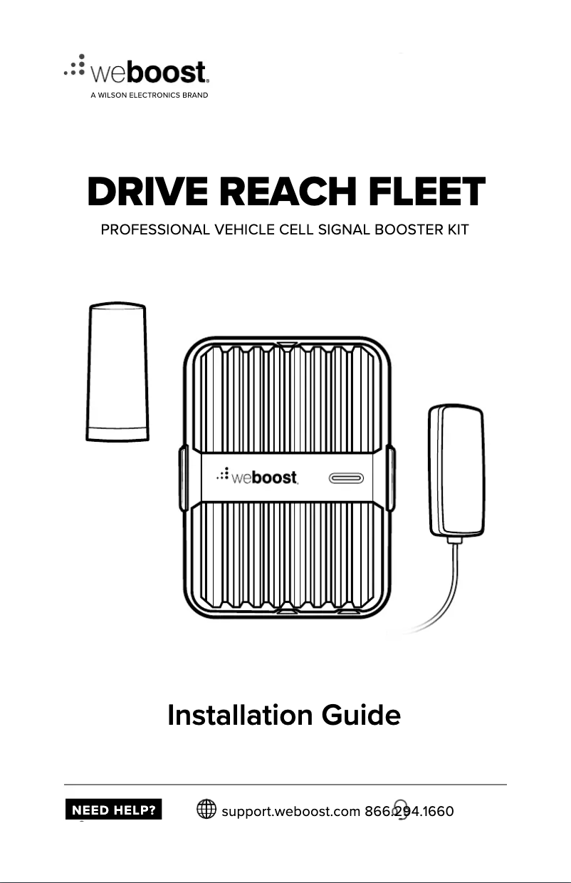 Página nº 1 - Manual de usuario Wilson weBoost Drive Reach Fleet