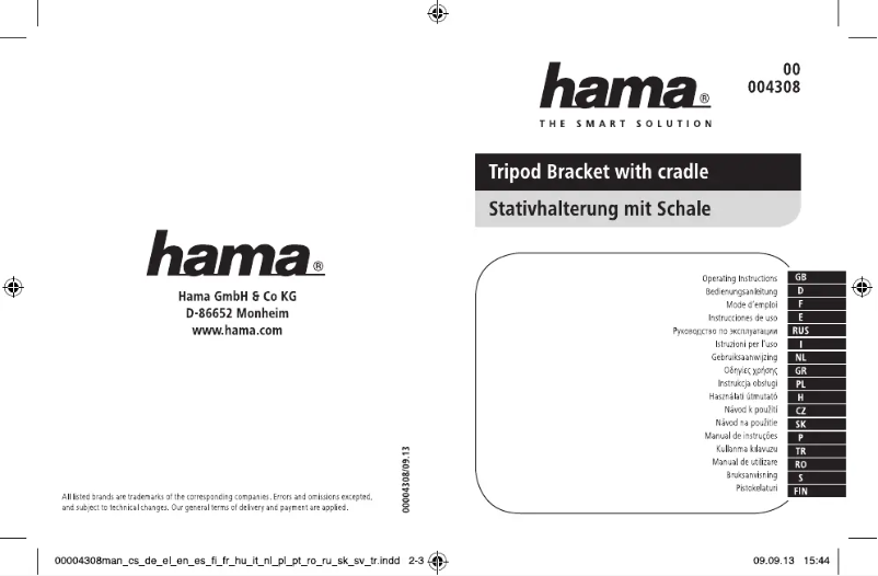 Imagen de la primera página del manual del dispositivo 00004308