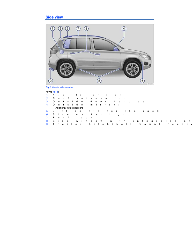 Imagen de la primera página del manual del dispositivo Tiguan (2008)
