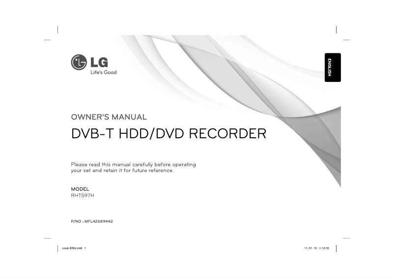 Imagen de la primera página del manual del dispositivo RHT597H