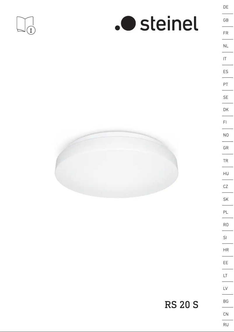 Imagen de la primera página del manual del dispositivo RS 20 S