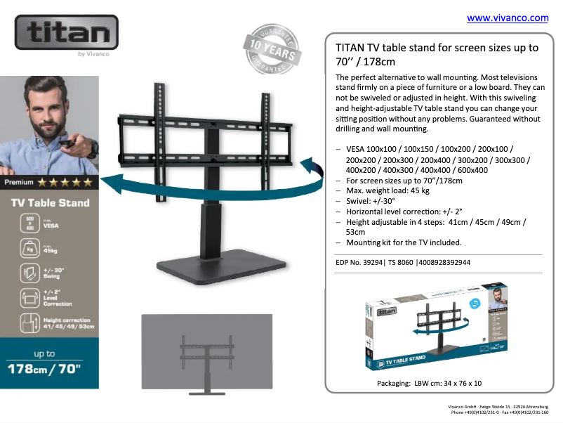Página 1 del manual Manual de usuario Titan TS 8060