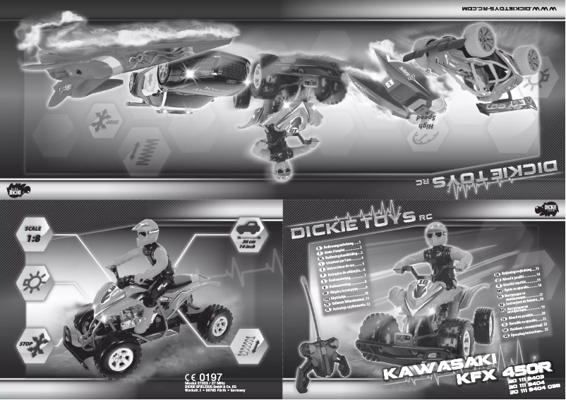 Imagen de la primera página del manual del dispositivo Kawasaki KFX 450R