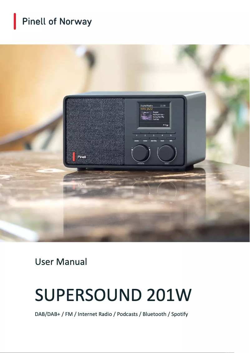 Imagen de la primera página del manual del dispositivo Supersound 201W