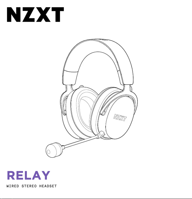 Página 1 del manual Manual de usuario NZXT Relay Headset