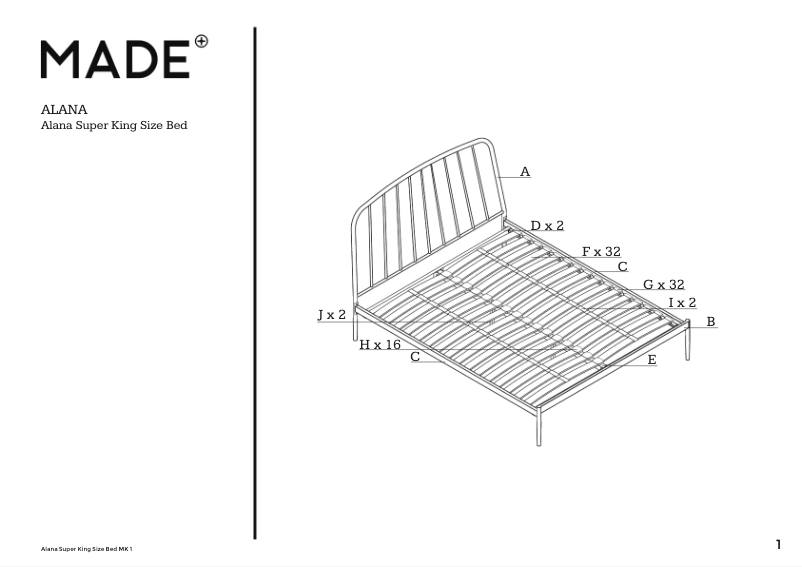 Página 1 del manual Manual de usuario MADE Alana