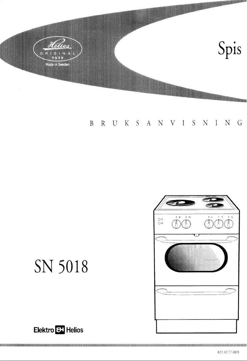 Página 1 del manual Manual de usuario Elektro Helios SN5018