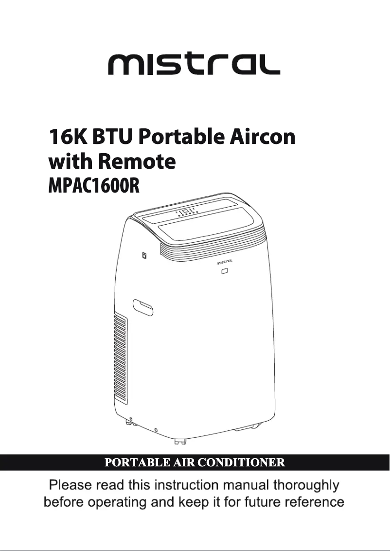 Imagen de la primera página del manual del dispositivo MPAC1600R