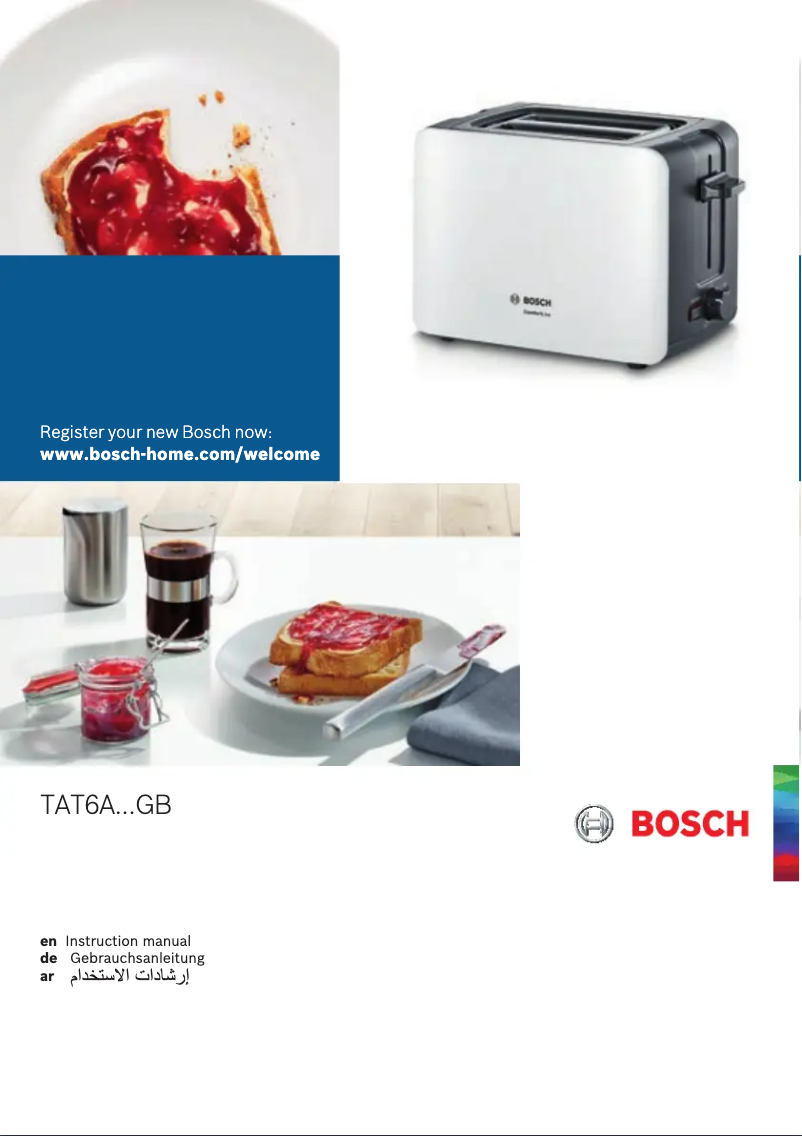 Página nº 1 - Manual de usuario Bosch ComfortLine TAT6A114GB