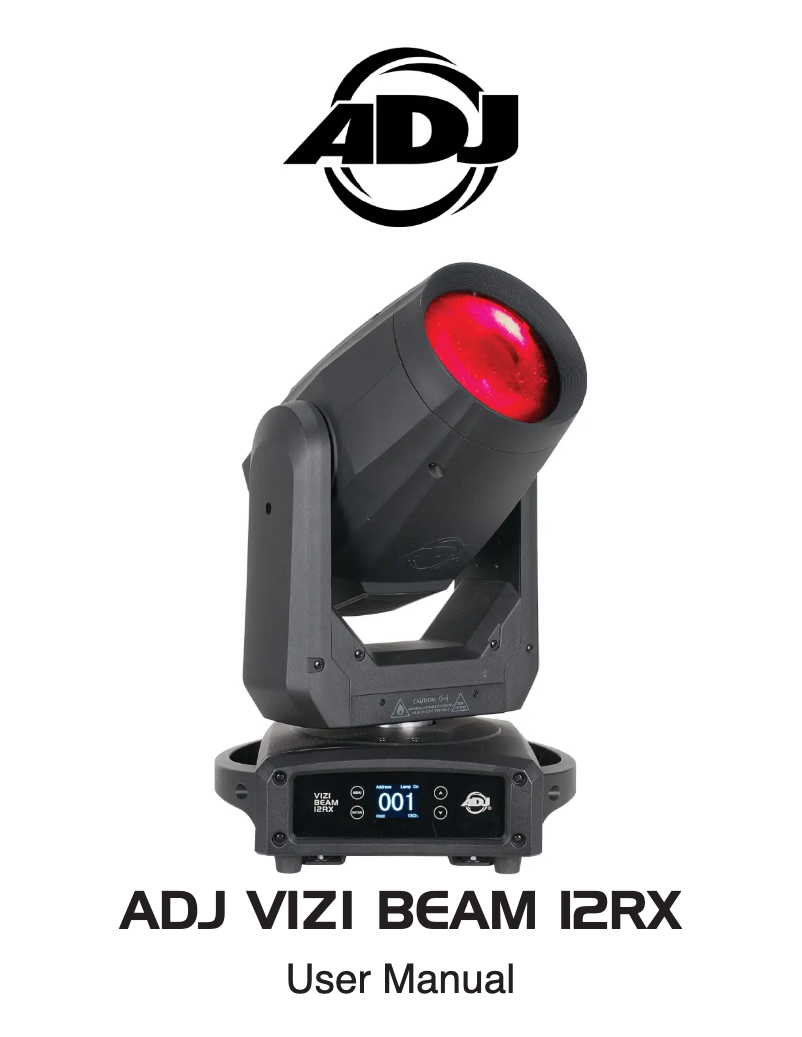 Imagen de la primera página del manual del dispositivo Vizi Beam 12RX