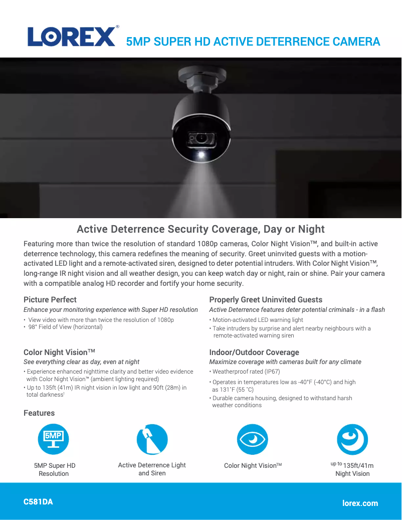 Imagen de la primera página del manual del dispositivo C581DA