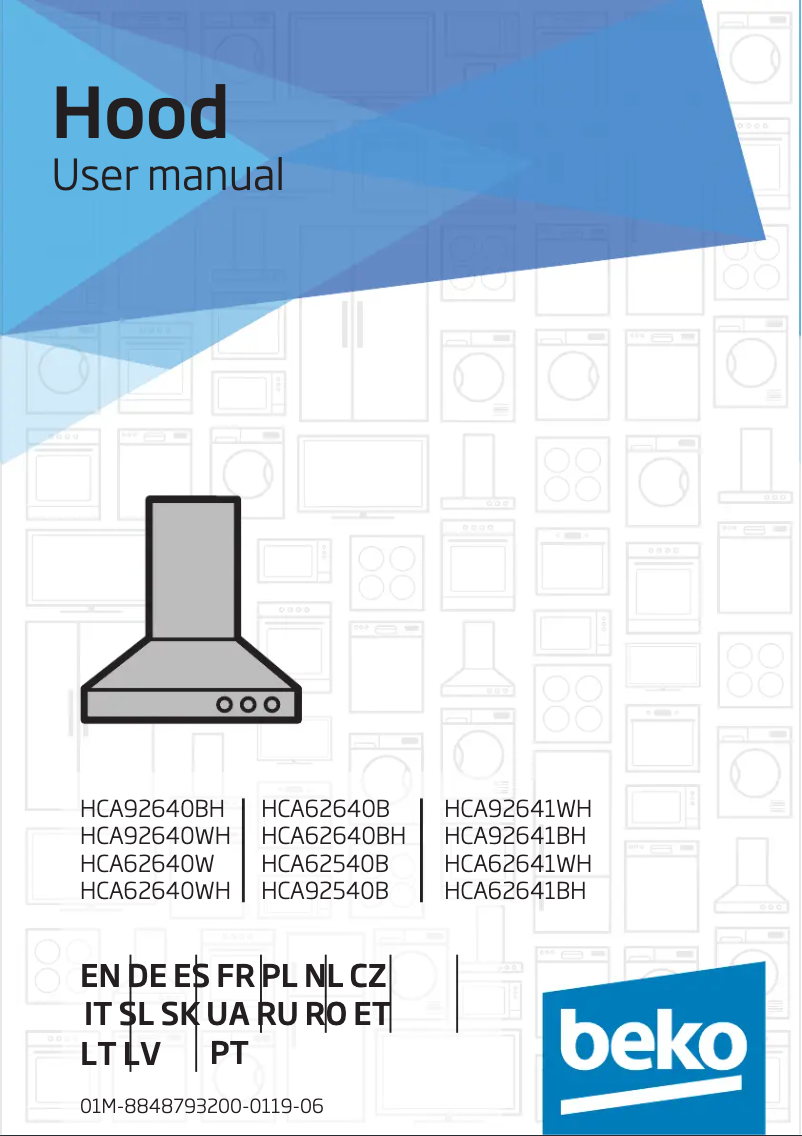 Imagen de la primera página del manual del dispositivo HCA92641BH