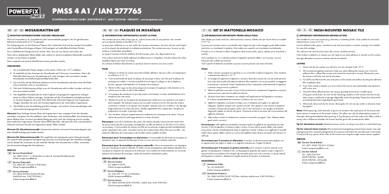 Imagen de la primera página del manual del dispositivo PMSS 4 A1