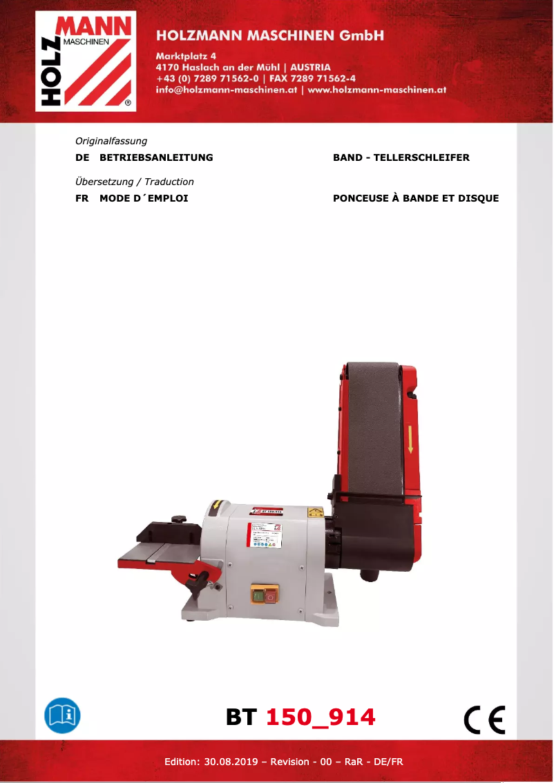 Página nº 1 - Manual de usuario Holzmann BT 150_914