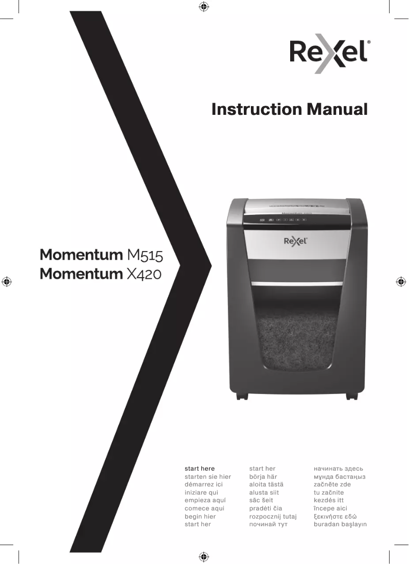 Imagen de la primera página del manual del dispositivo Momentum X420