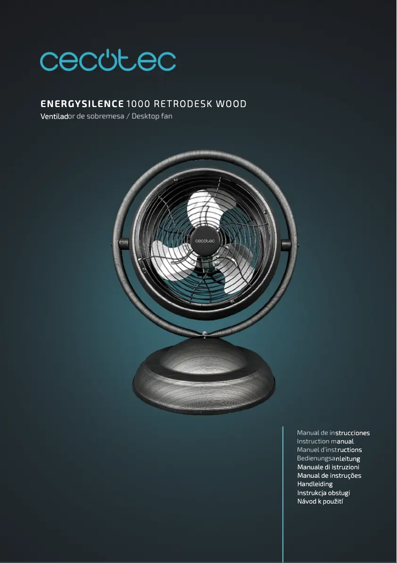 Página 1 del manual Manual de usuario Cecotec EnergySilence 1000 RetroDesk