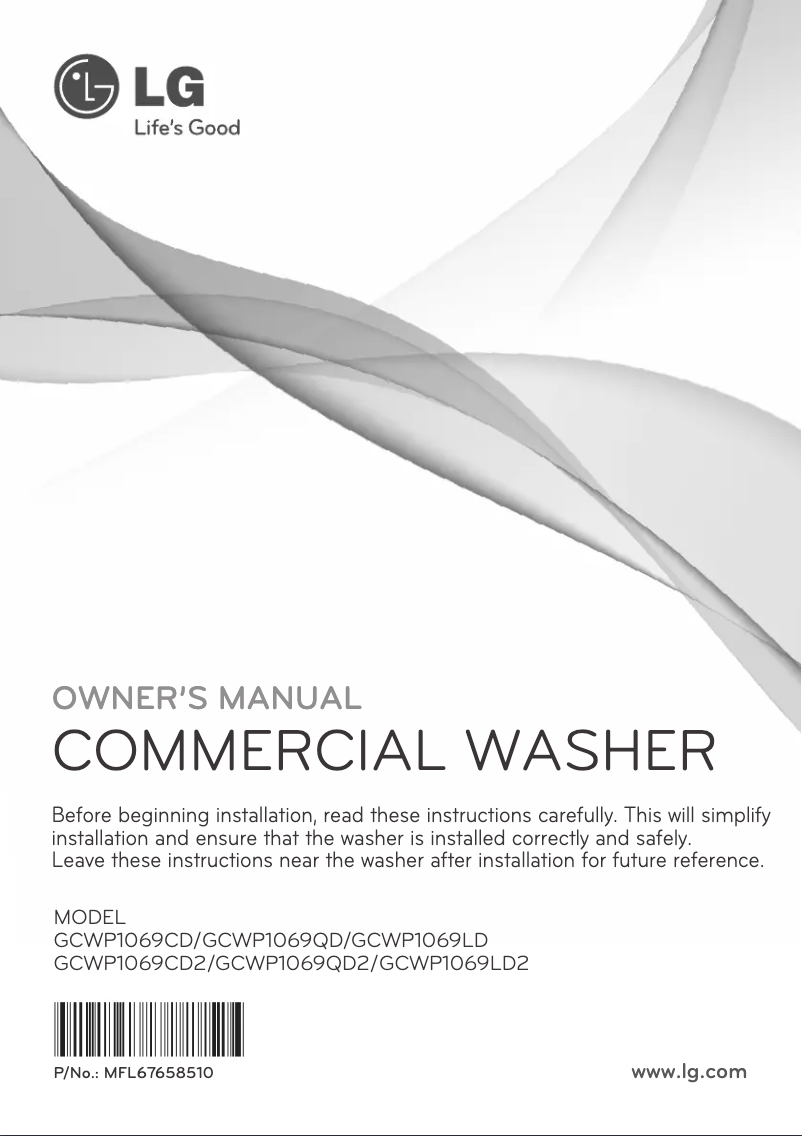 Página 1 del manual Manual de usuario LG GCWP1069CD2