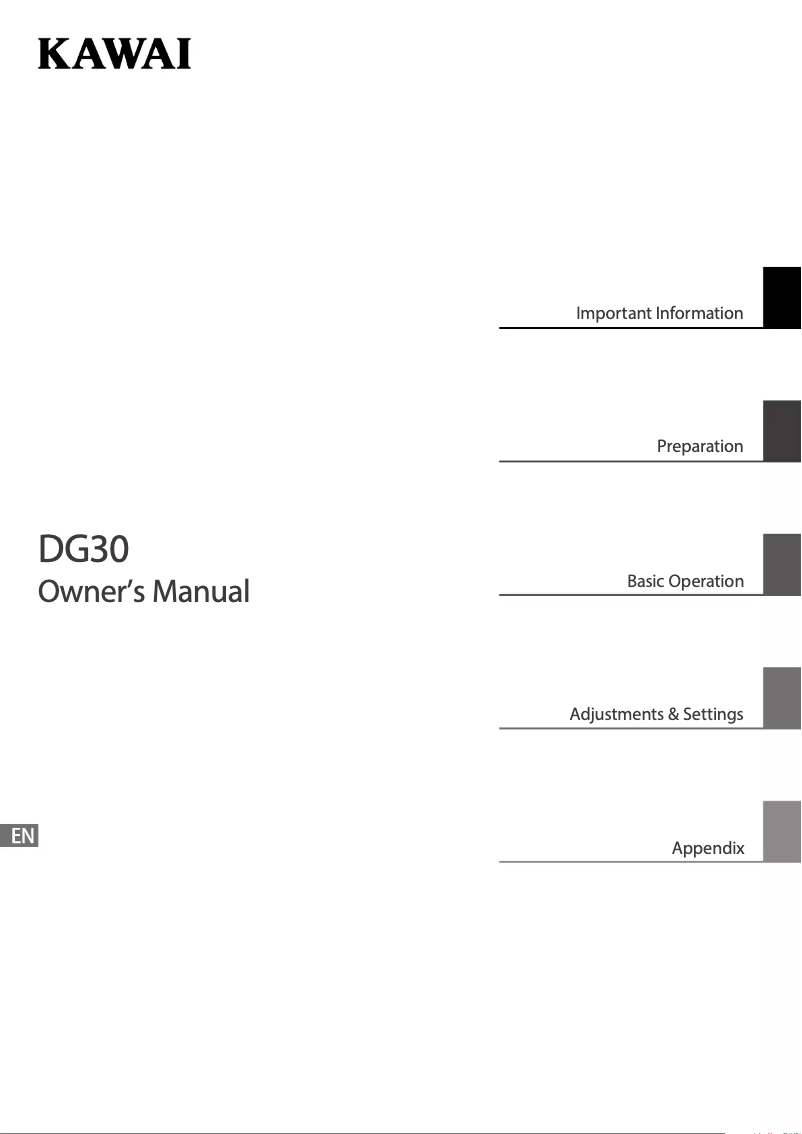 Imagen de la primera página del manual del dispositivo DG30