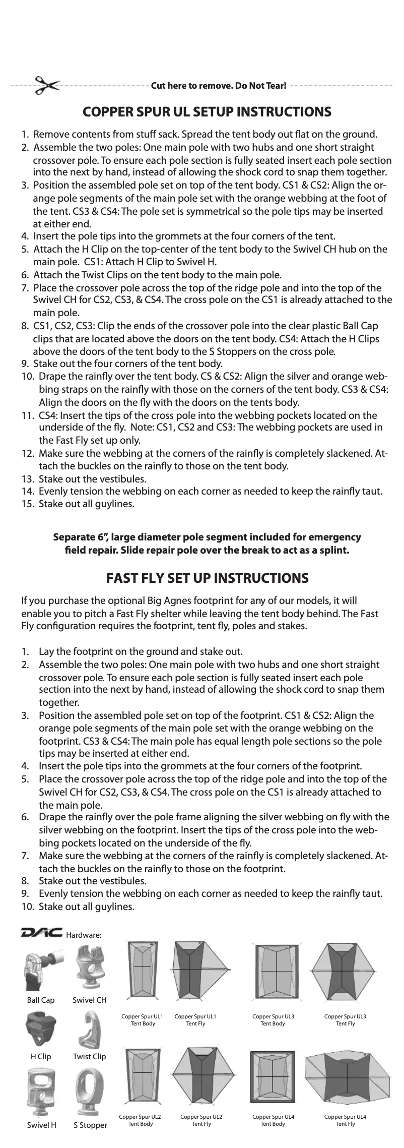 Imagen de la primera página del manual del dispositivo Copper Spur UL2