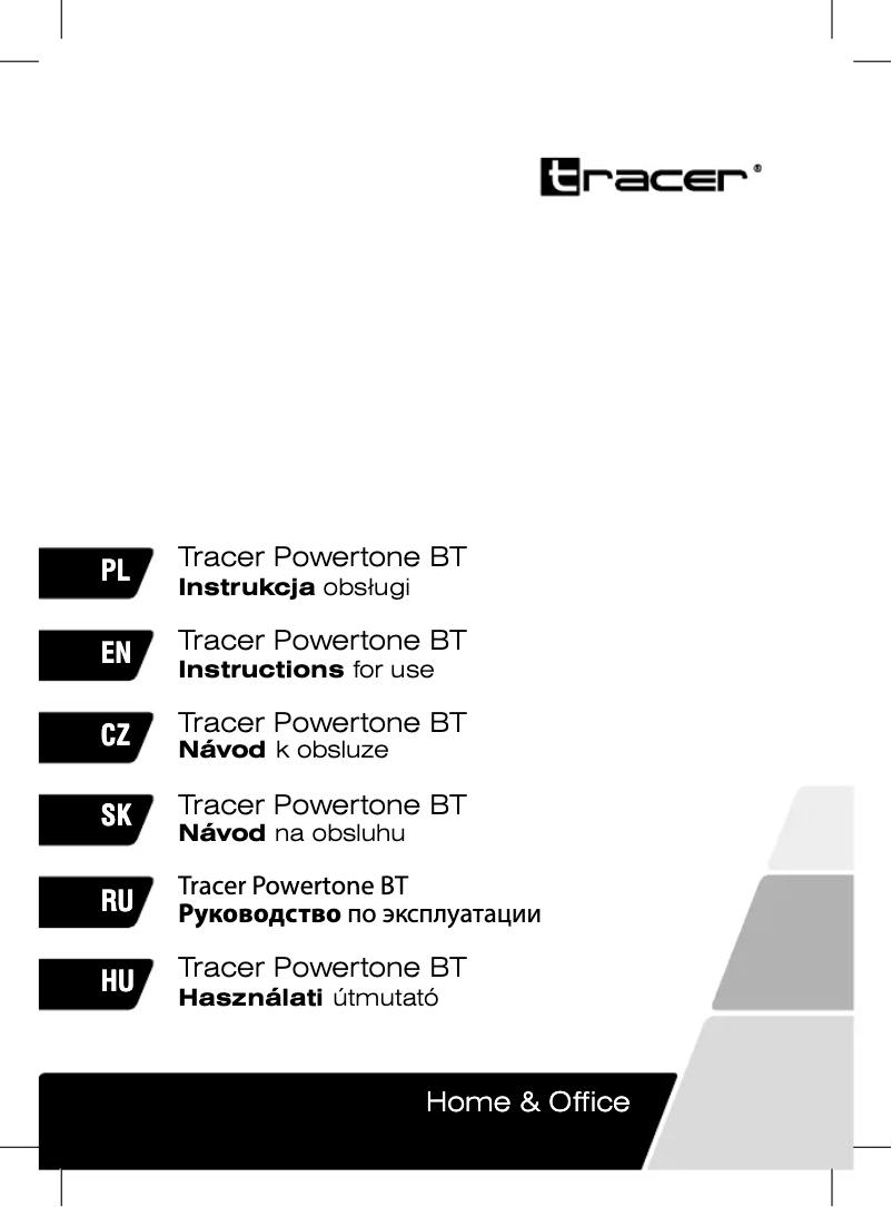 Imagen de la primera página del manual del dispositivo Powertone BT