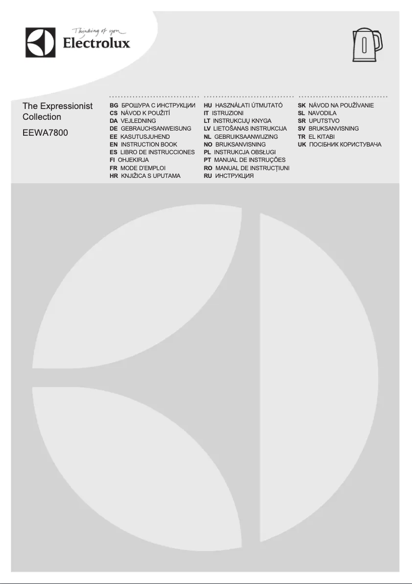 Página 1 del manual Manual de usuario Electrolux EEWA7800