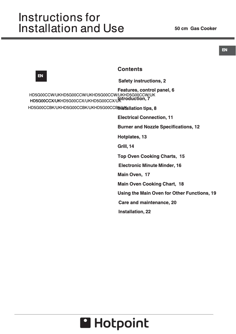 Imagen de la primera página del manual del dispositivo HD5G00CCBK/UK