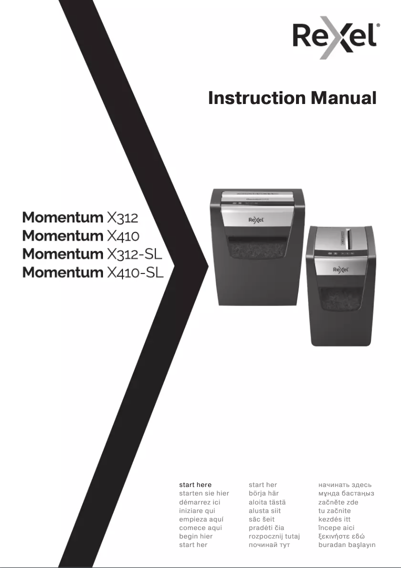 Imagen de la primera página del manual del dispositivo Momentum X410