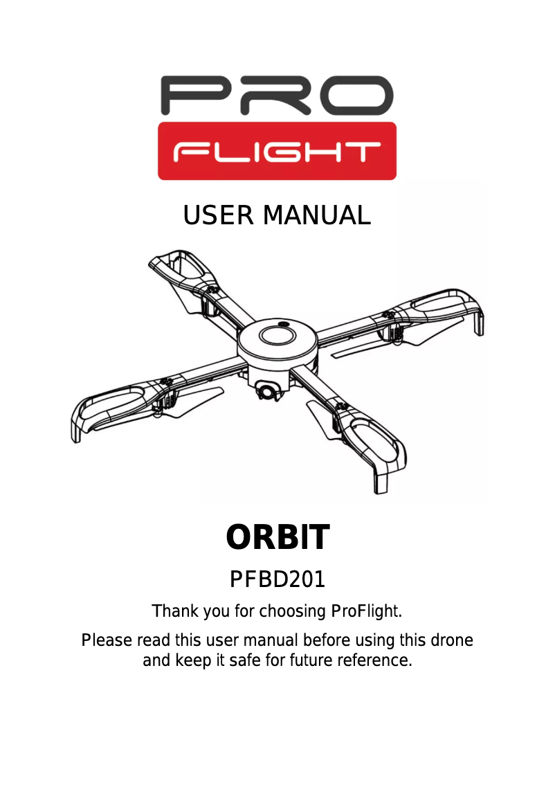 Imagen de la primera página del manual del dispositivo Orbit PFBD201
