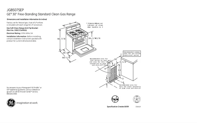 Imagen de la primera página del manual del dispositivo JGBS07SEPSA