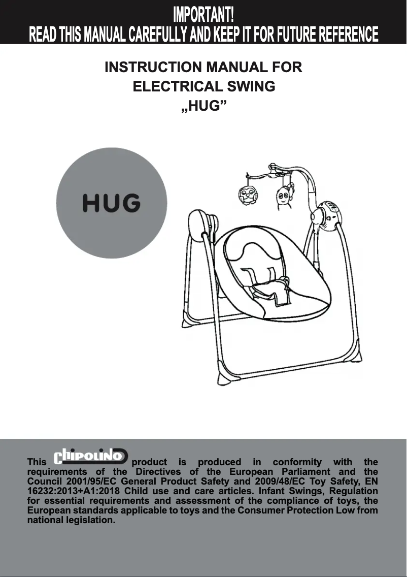 Imagen de la primera página del manual del dispositivo Hug