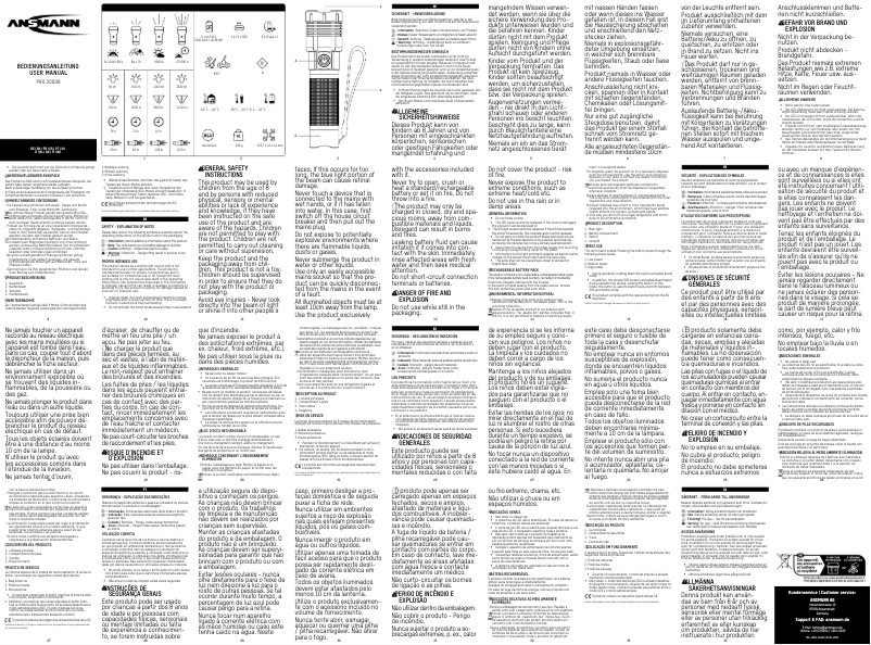 Imagen de la primera página del manual del dispositivo Pro 3000 R