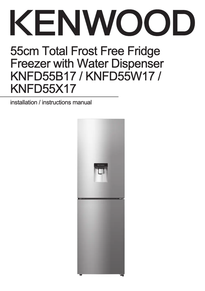 Página 1 del manual Manual de usuario Kenwood KNFD55W17