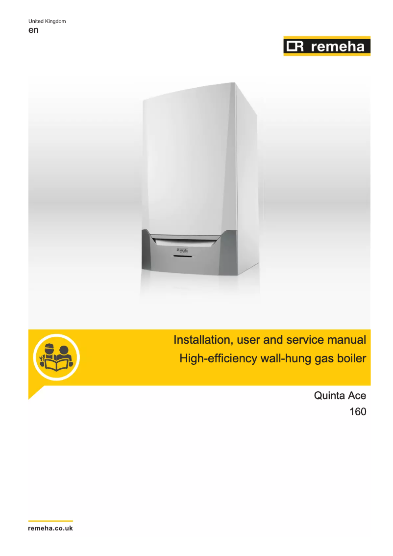 Página 1 del manual Manual de usuario Remeha Quinta Ace 160