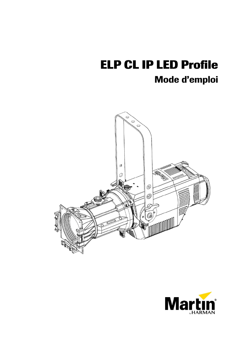 Imagen de la primera página del manual del dispositivo ELP CL IP LED Profile
