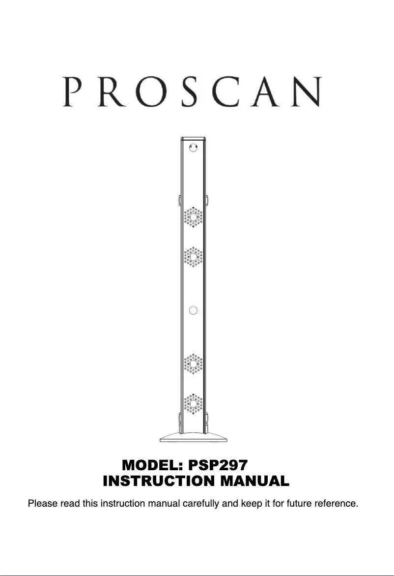 Página nº 1 - Manual de usuario Proscan PSP297