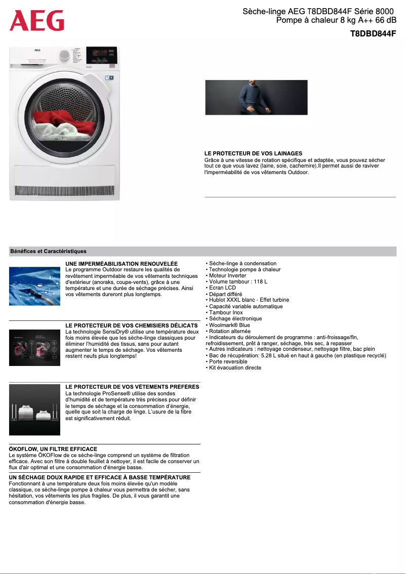 Imagen de la primera página del manual del dispositivo T8DBD844F