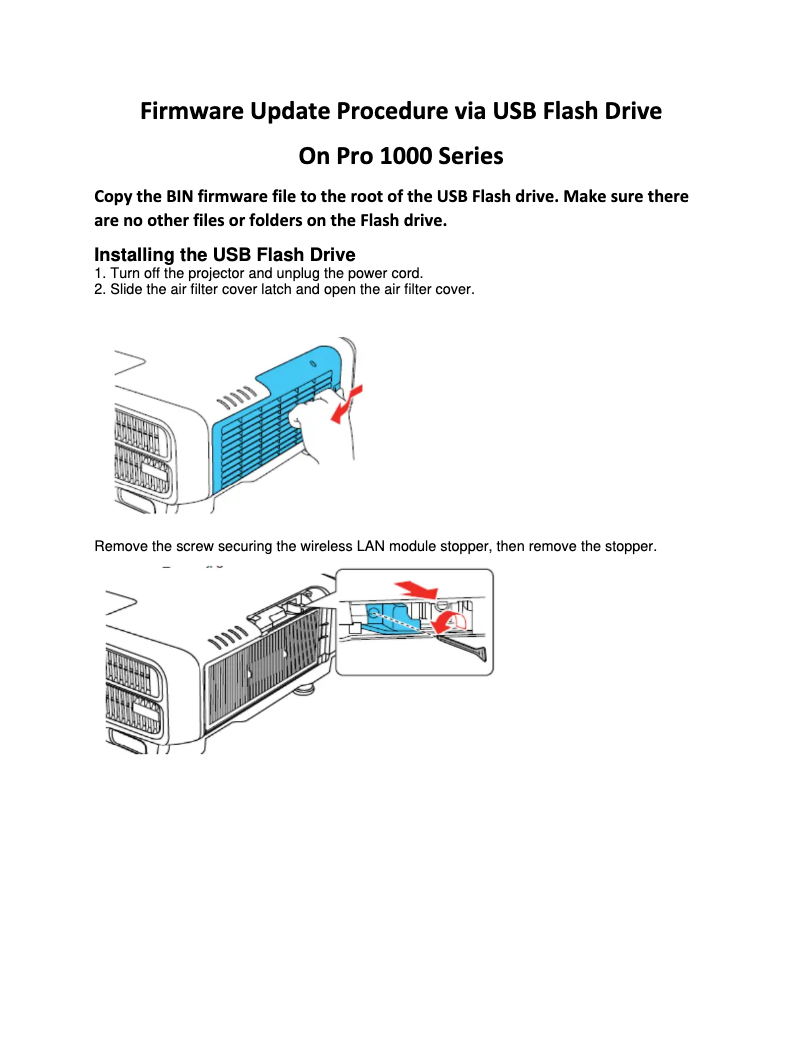 Imagen de la primera página del manual del dispositivo BrightLink EB-770Fi