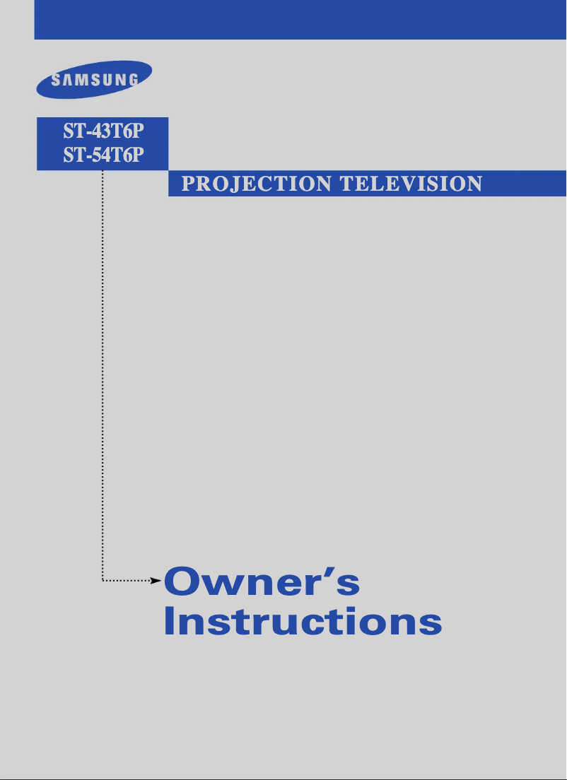 Página 1 del manual Manual de usuario Samsung ST-43T6P