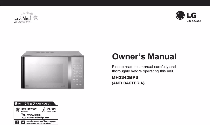 Imagen de la primera página del manual del dispositivo MH2342BPS