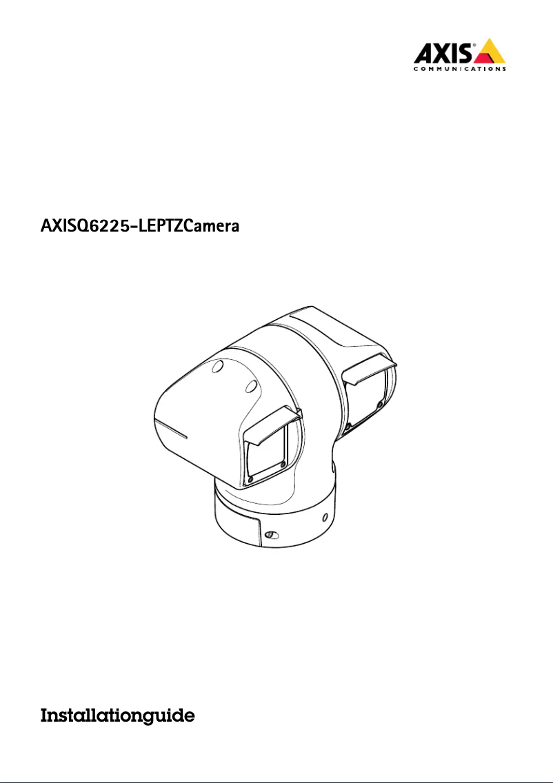 Página 1 del manual Manual de usuario Axis Q6225-LE