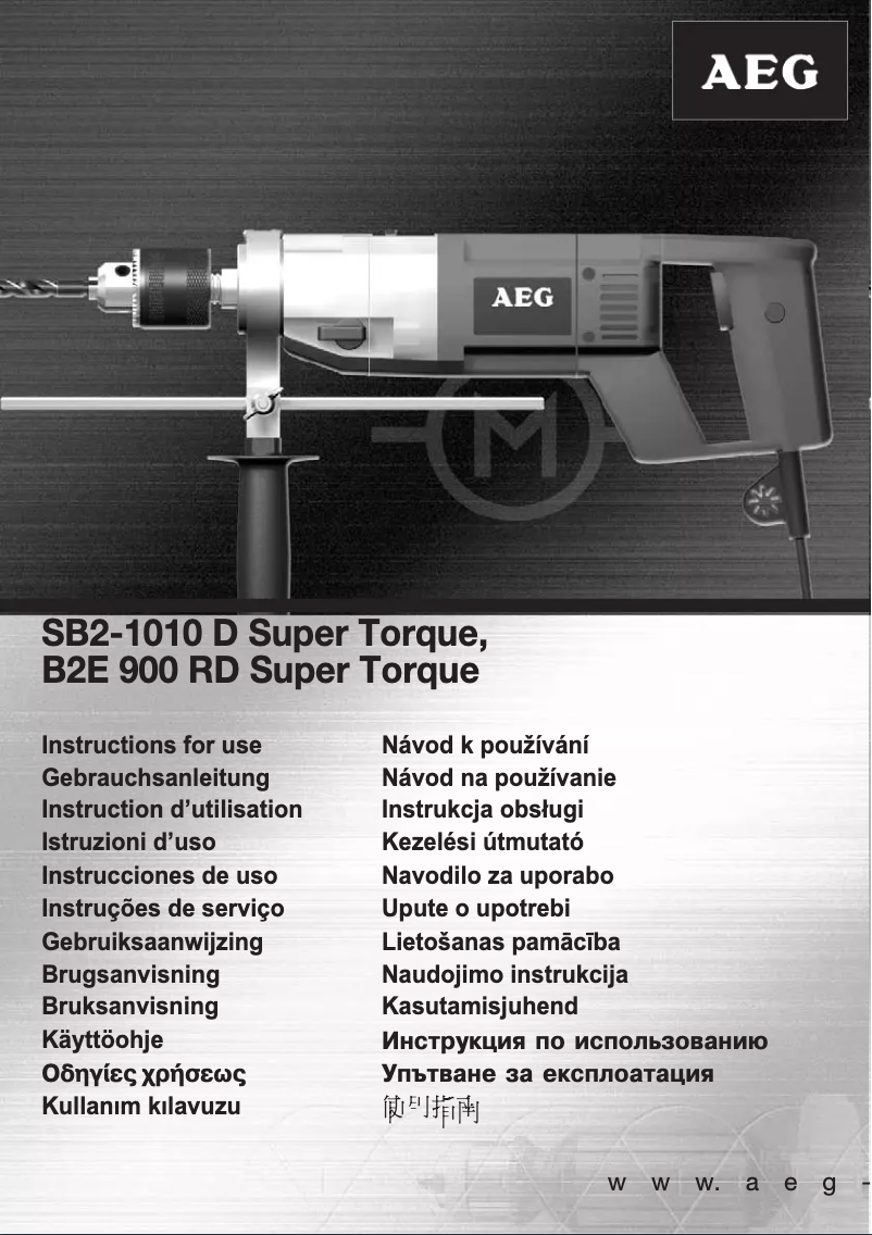 Imagen de la primera página del manual del dispositivo B2E 900 RD Super Torque