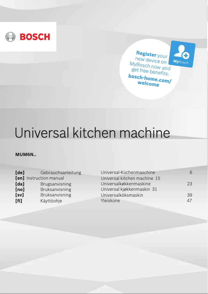 Imagen de la primera página del manual del dispositivo MUM6N23A2