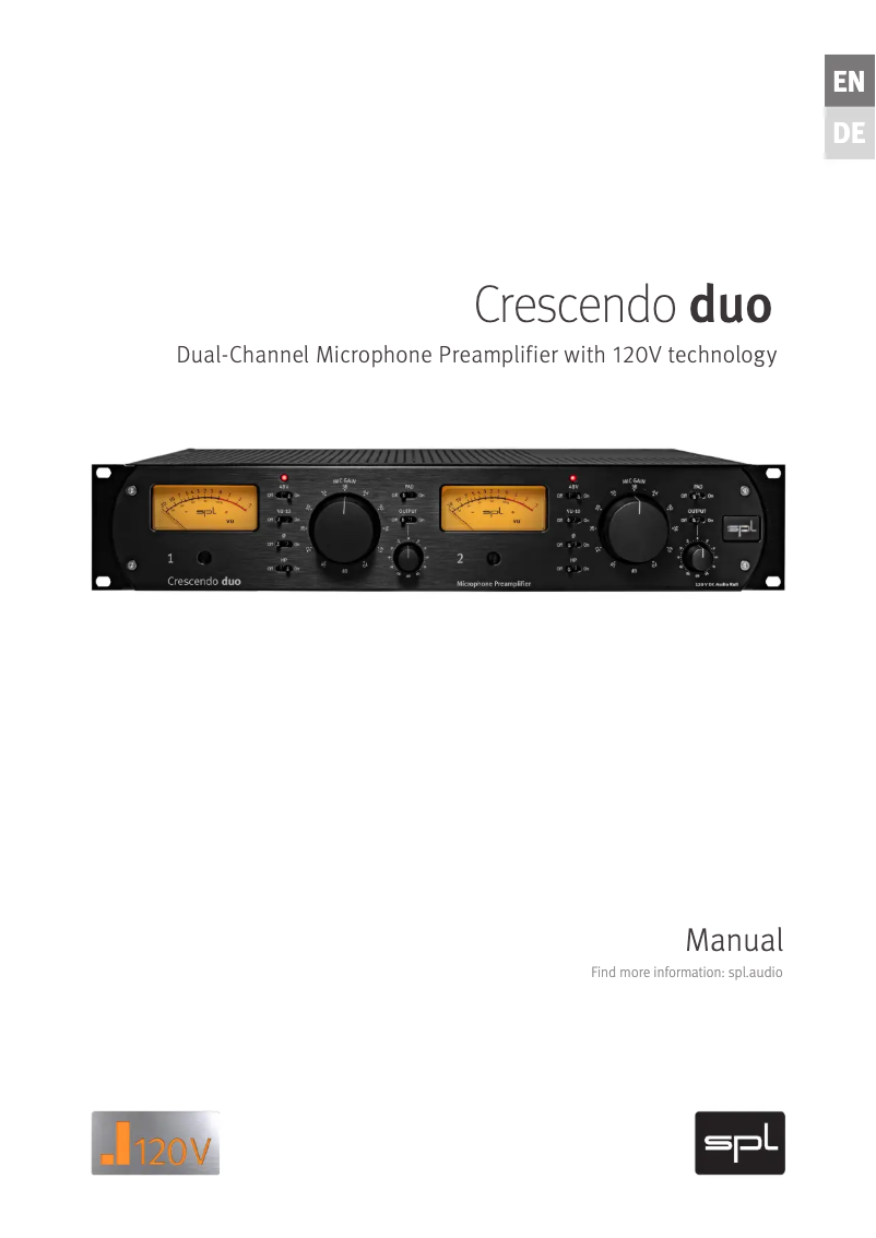 Imagen de la primera página del manual del dispositivo Crescendo duo