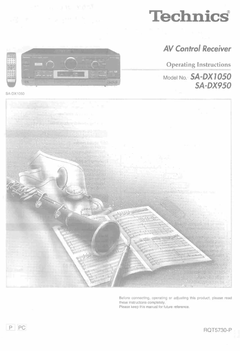 Página 1 del manual Manual de usuario Technics SA-DX950