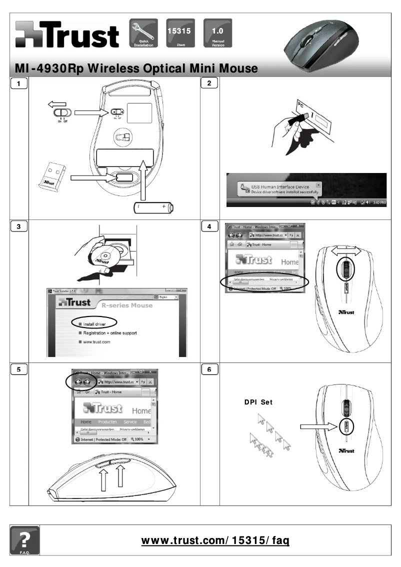 Imagen de la primera página del manual del dispositivo MI-4930Rp